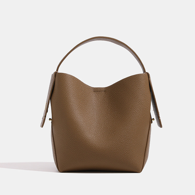 Simple & Trendy Vintage Commuter Leather Handbags for Women
