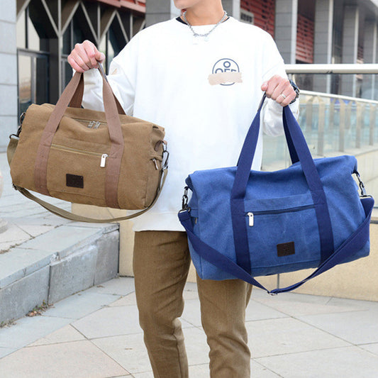 Men's Canvas Travel Duffel Bag - Perfect for Going Out