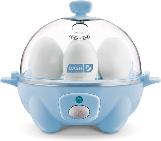 SuperEgg Cooker: Elite 6-Egg Electric Cooker for Perfectly Prepared Eggs, Every Time - Dream Blue Edition